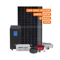 Système solaire hybride commercial 30KW 40KW 50KW avec batterie lithium-ion haute tension MPPT 51.2kWh 102.4kWh 215kWh évolutif Solis Growatt