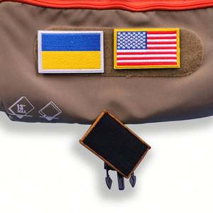 Écusson brodé personnalisé drapeau national - Écusson thermocollant tissé pour vêtements et sacs - Product Image 5