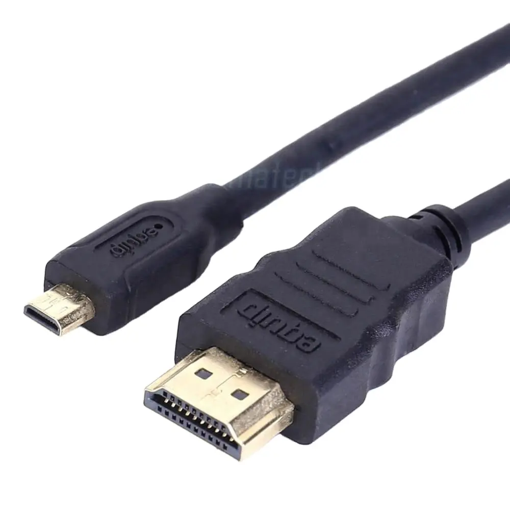 Precio de fábrica UMATECK bidireccional ultra delgado Mini HDMI a HDMI Cable de alta velocidad HDMI A a C macho a macho Cable