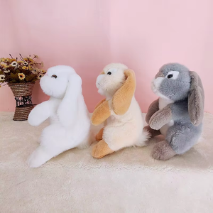 Peluche Lapin à Oreilles Tombantes, Poupée en Peluche, Ornement Animal en Polyester Rembourré de Coton PP pour Décoration Intérieure et Cadeaux de Fêtes - Product Image 1