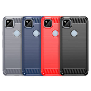 Coque de téléphone en fibre de carbone antichoc TPU pour Google Pixel 4A - Product Image 6