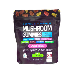 Suplemento Orgânico Nootrópico LUVVITA para Aumento da Memória e Energia, Gomas de Extrato de Cogumelo, Sem Aditivos Artificiais - Product Image 2