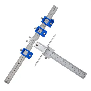 High Quality Adjustable Woodworking Carpentry Furniture Carpentry Punch Locator Drilling Hole Opening Auxiliary Tool