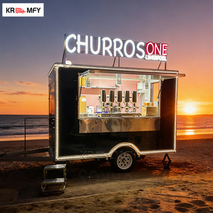 Remolque Cuadrado para Helados con Certificación CE, Equipado con Máquina de Helado Suave para Uso Comercial, Cocina Móvil de Calle para Postres - Product Image 2