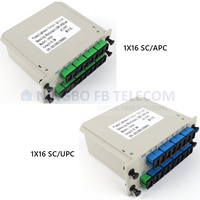 Répartiteur optique à faible perte SC APC UPC Fiber PLC Splitter 1x2 1x4 1x8 1x12 1x16 avec connecteurs LC FC Plc Splitter Fabricant