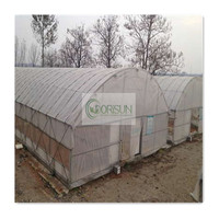 Ventilateur d'évacuation pour serre agricole à grande portée avec couverture en PE pour usage domestique, ventilation latérale et supérieure