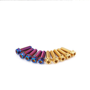 สกรูหัวกลมสีแดง Cvt Studs ขนาด M8 สกรู M5 M10 พิน M6 สีทอง Nmax ไทเทเนียมเคลือบไทเทเนียม M8X8 สกรูไทเทเนียม <span class=keywords><strong>Salaya</strong></span> Bolt Gr5 - Product Image 1