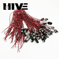 HIVE Acoustic Guitar Active EQ Pickups Accessories I Type 9V Battery Snap Connector Clip with 30cm Wire Holder Cable Leads Cord