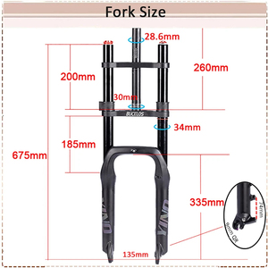<span class=keywords><strong>Horquilla</strong></span> OEM/ODM BUCKLOS <span class=keywords><strong>de</strong></span> 20 Pulgadas con Liberación Rápida para <span class=keywords><strong>Bicicleta</strong></span> Fat Bike, <span class=keywords><strong>Horquilla</strong></span> Delantera <span class=keywords><strong>de</strong></span> Doble Corona con Suspensión <span class=keywords><strong>de</strong></span> Aire para Descenso - Product Image 4