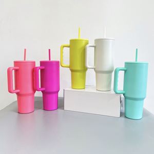 Best Value Gifts Blank Sublimation Bright Matte 40Oz Tumbler Reusable Stainless Steel Water <b>Bottle</b> - Product Image 1
