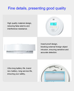 <span class=keywords><strong>Detector</strong></span> de Monóxido de Carbono PGST Preço de Atacado <span class=keywords><strong>Detector</strong></span> de Alarme Alimentado por Bateria com Display LCD Padrões UL2034 - Product Image 6