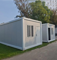 Conteneur de bureau préfabriqué en panneaux sandwich épais et pliables, 20/40 pieds, maison modulaire compacte pour atelier, école, appartement