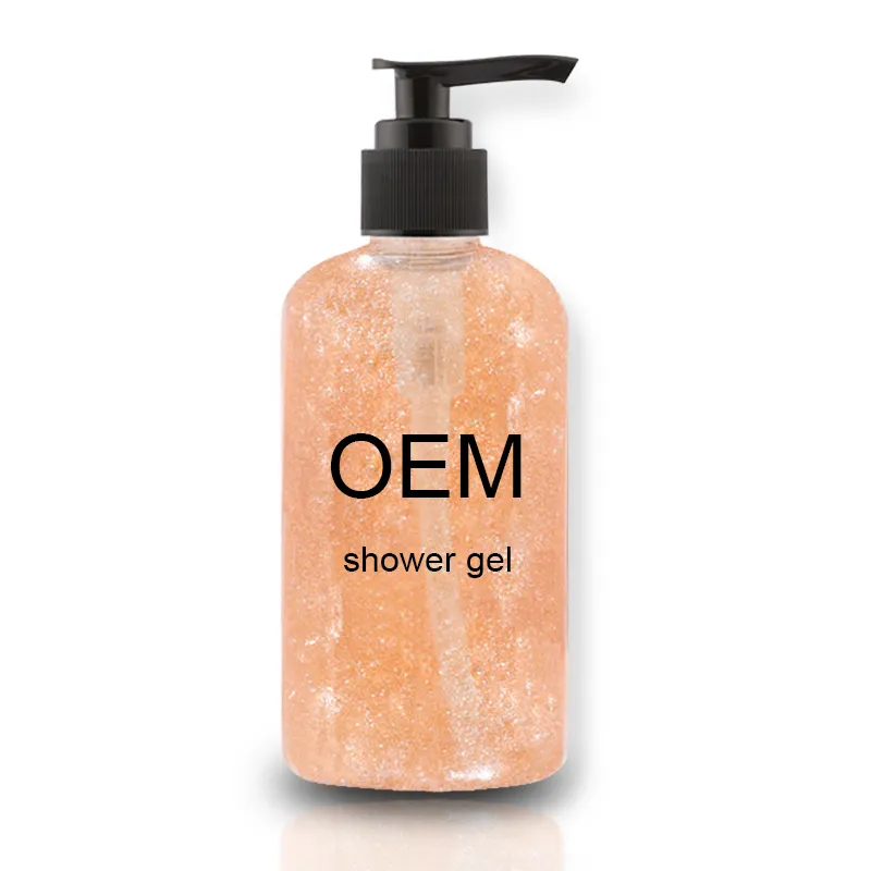 Oem/Odm customizo whitening liquid soap shower gel cherry blossom gold body wash bath gel