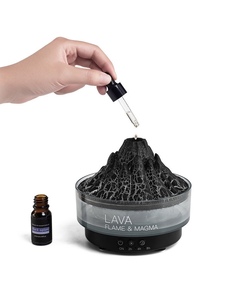Difusor de Aroma Ultrasónico Iceberg de 260 ml, Humidificador de Aire con Efecto Volcán y Medusa, Llama de Fuego, Luz Nocturna de 7 Colores, Eléctrico para el Hogar - Product Image 2