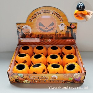 Novedad de Halloween 2025: Juguetes de Plástico Blandos de Calabaza con Cabeza de Fantasma Negra, Novedosos y de Gran Venta, para el Mercado Nocturno, Antiestrés, Unisex - Product Image 2