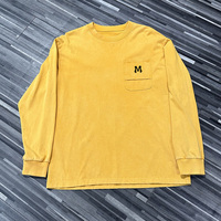 T-shirt Hip Hop sur mesure, 12oz, Nouveauté 2025, Coupe ample, Teinture pigmentaire, T-shirt homme, Usine de Shenzhen, Épaules tombantes