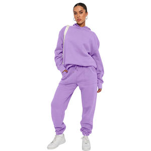 Ensembles de survêtements 2 pièces multicolores pour femmes, avec sweat à capuche <span class=keywords><strong>et</strong></span> pantalon, grandes tailles, mode automne, pour le voyage <span class=keywords><strong>et</strong></span> l'aéroport - Product Image 2