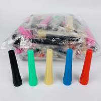 Embout buccal moderne à bec allongé, polyvalent, en plastique, jetable, pour chicha, cigarette électronique et chicha, avec fonction de rangement et broyeur