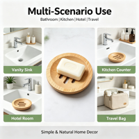 Boîte à savon en bambou durable, écologique, anti-moisissure, drainante, forme personnalisée, porte-savon en bois, porte-shampooing en bambou