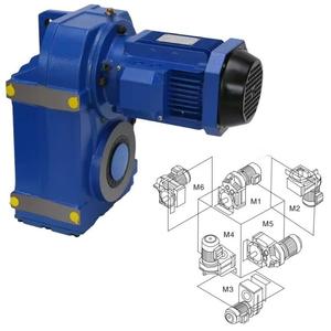 Poros paralel seri F poros Helical China Gear Speed Reducer <span class=keywords><strong>Gearbox</strong></span> dengan permukaan gigi keras - Product Image 1