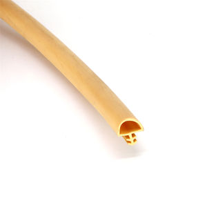 Tira de sellado de goma con ranura <span class=keywords><strong>para</strong></span> puerta de madera moderna, Diseño de barra de choque de plástico con instalación de tornillo - Product Image 4