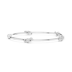 Elegant Lab Grown Diamond <b>Bracelet</b> Silver Designer Jewelry Stylish Fashion Accessory Charm <b>Bracelet</b> - Product Image 1