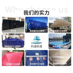 Lona de PVC LTCANOPY de 1 capa, impermeable, para uso en exteriores, para carpas y uso industrial. - Product Image 2