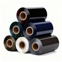 Cinta de Resina de Cera de Color Antiabrasión para Impresoras de Etiquetas, Compatible con OKI/Konica Minolta Zebra para GoDex Citizen