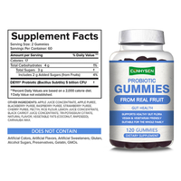 Gommes probiotiques de qualité supérieure Santé intestinale Soutien de l'humeur pour toute la famille Enzymes de fruits naturels Suppléments de santé