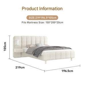 AIDI Бесплатный Образец Двойной каркас кровати с ящиками для хранения оптом высококачественные кровати с мягкой обивкой - Product Image 3