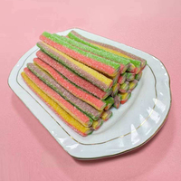 Bulk snoep groothandel OEM/ODM aangepaste private label zure strips snoep gemengde fruit smaak zachte strips kauwgom snoep