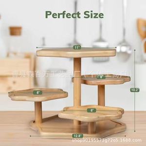 Wooden <b>Cake</b> <b>Stand</b> 3 Tier Multi Layer Display Rack For Cupcakes And <b>Cakes</b> Desktop Use - Product Image 3