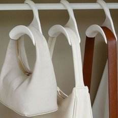 White Wardrobe <b>Bag</b> Hanger for Pants and Skirts Handbag Style Hanging <b>Organiser</b> - Product Image 1