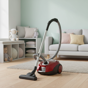 Small Wireless Dry Electric Carpet Cleaner Handheld Canister <b>Vacuum</b> Cleaner with Bag for Car and Home - Product Image 4
