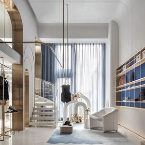 שמלת כלה בסגנון instagram קצה גבוהה שמלת כלה מתלה פלדה מצופה נירוסטה אלקטרומצופה כבד חובה מדפים חוט מסגרת מדפים - Product Image 2