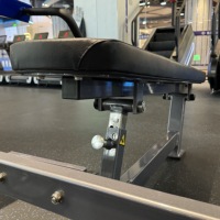 Presse pectorale plate à charge libre en acier Kaishi avec 3 supports de rangement pour plaques, durable, certifiée CE, pour l'entraînement des muscles pectoraux