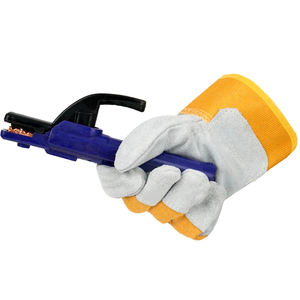 Guante de trabajo de Palma de cuero dividido de vaca selecto, guantes de constructor resistentes al desgaste, soldador ignífugo resistente al calor, guante de soldadura protector - Product Image 1