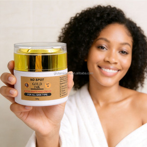 Crème Visage Éclaircissante Extra Forte 24K Or Sans Taches SPF 50 pour Taches Noires, Cicatrices d'Acné, Coups de Soleil, Eczéma, Rides – Embellissante et Renouvelante (OEM) - Product Image 2