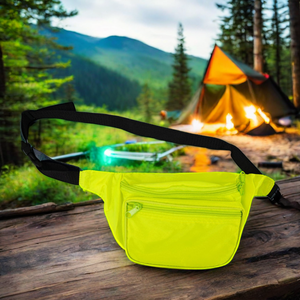 الترويجي شعار الطباعة الملونة النايلون الرياضة الخصر حقيبة نيون حزمة مراوح - Product Image 2