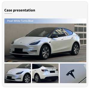 Vente en gros d'échantillons gratuits Rouleaux d'emballage de voiture en vinyle autocollant, diamant satiné, perle blanche, couleur brillante - Product Image 5