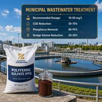Sulfate polyferrique (PFS) à haute efficacité pour l'élimination du phosphore, destiné au traitement avancé des eaux usées municipales