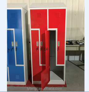 Z-Shaped Steel 4-Door Key Lock Gym Fitness <b>Locker</b> for Commercial Use-Durable Athletic Storage - Product Image 4