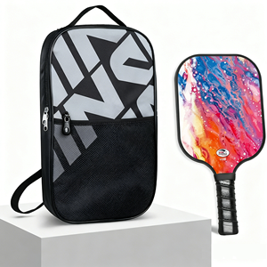 Raquette de pickleball en fibre de verre Pro, approuvée USAPA, noyau en nid d'abeille de 16 mm, face brute, contrôle de la rotation pour les tournois - Product Image 4