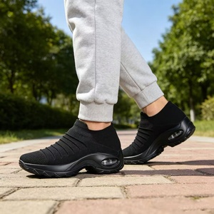 Chaussures de course <span class=keywords><strong>Jazz</strong></span> grande taille en maille avec coussin d'air, baskets de danse tissées, doublure en coton, chaussures de sport décontractées - Product Image 5