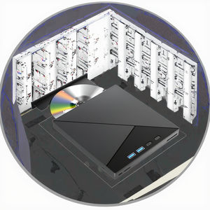 Unidad <span class=keywords><strong>Blu</strong></span> <span class=keywords><strong>Ray</strong></span> externa <span class=keywords><strong>de</strong></span> escritorio <span class=keywords><strong>para</strong></span> computadora portátil todo en uno, cuatro puertos USB, interfaz tipo C, <span class=keywords><strong>lector</strong></span> <span class=keywords><strong>de</strong></span> tarjetas SD TF optimizado <span class=keywords><strong>para</strong></span> unidades ópticas - Product Image 2