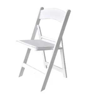 Wimbledon Popular Parties Weddings White Plastic Folding Chair For Outdoor Garden EventsParks Courtyards Halls Farmhouses