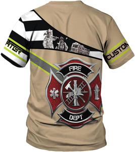 <span class=keywords><strong>T</strong></span>-shirt de <span class=keywords><strong>pompier</strong></span> personnalisé avec nom, cadeau pour <span class=keywords><strong>pompier</strong></span>, <span class=keywords><strong>t</strong></span>-shirt 3D unisexe, <span class=keywords><strong>t</strong></span>-shirts 3D pour hommes, vente en gros - Product Image 4
