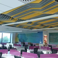 Panneaux et baffles acoustiques modernes pour hôtel, multifonctionnels, ignifuges, écologiques, en polyester, pour l'insonorisation et la décoration de studio