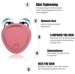 Appareil de tonification du visage à microcourant EMS, anti-âge, rajeunissement de la peau, rouleau de massage pour le lifting du visage, pour usage domestique - Product Image 2