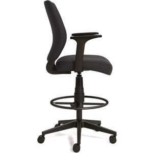 Taburete de Dibujo Alera Wessex con Altura de Asiento Ajustable, Capacidad de 275 lb, Brazos Extraíbles y Anillo de Reposapiés para Uso en Oficina - Product Image 2